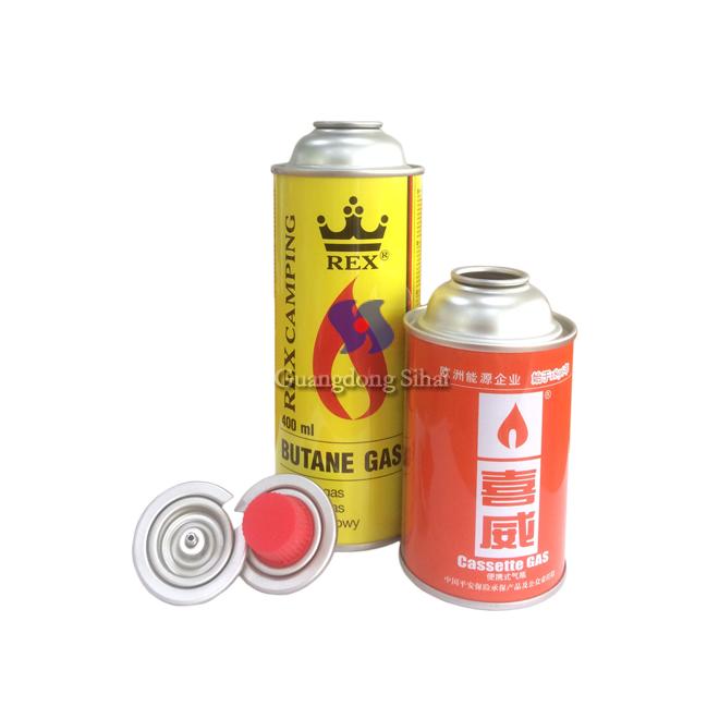 empty butane gas can