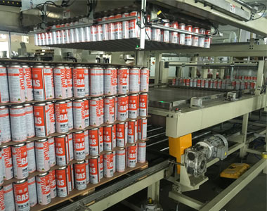 aerosol can in pallet