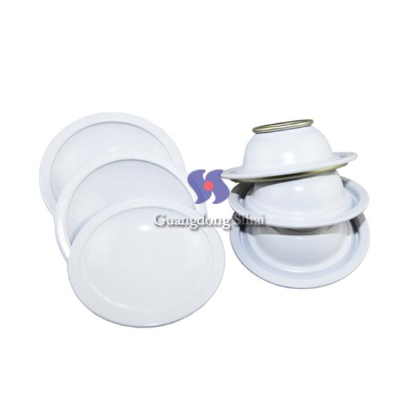 white coating aerosol tin can lids