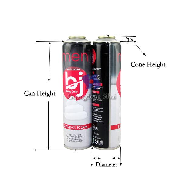 aerosol tinplate spray can