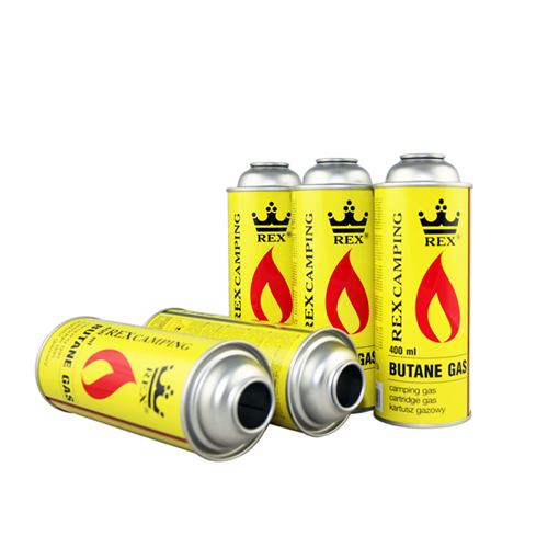 butane gas empty tin can