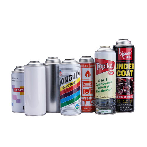 aerosol tin can with printing