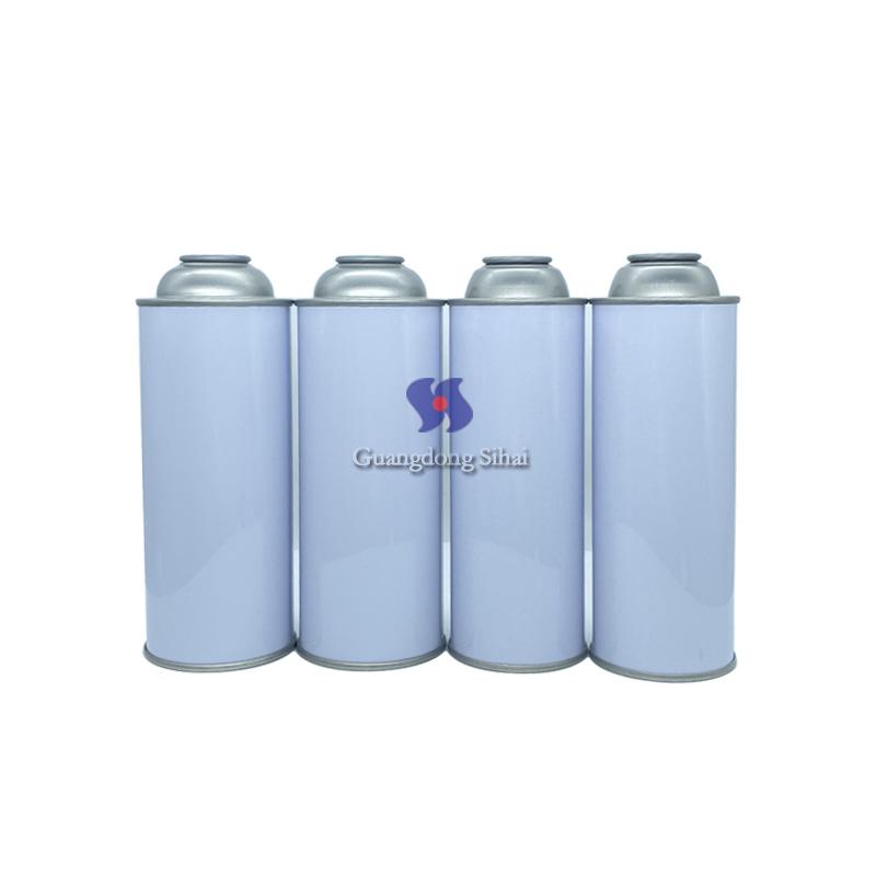 aerosol tin can for butane gas