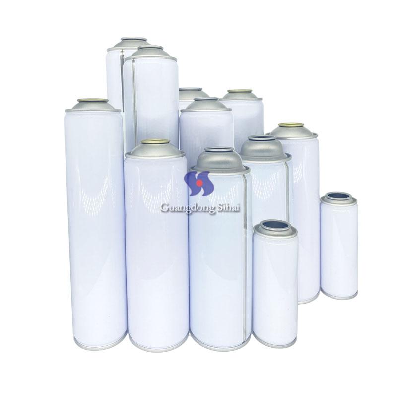 white coating spray tin can