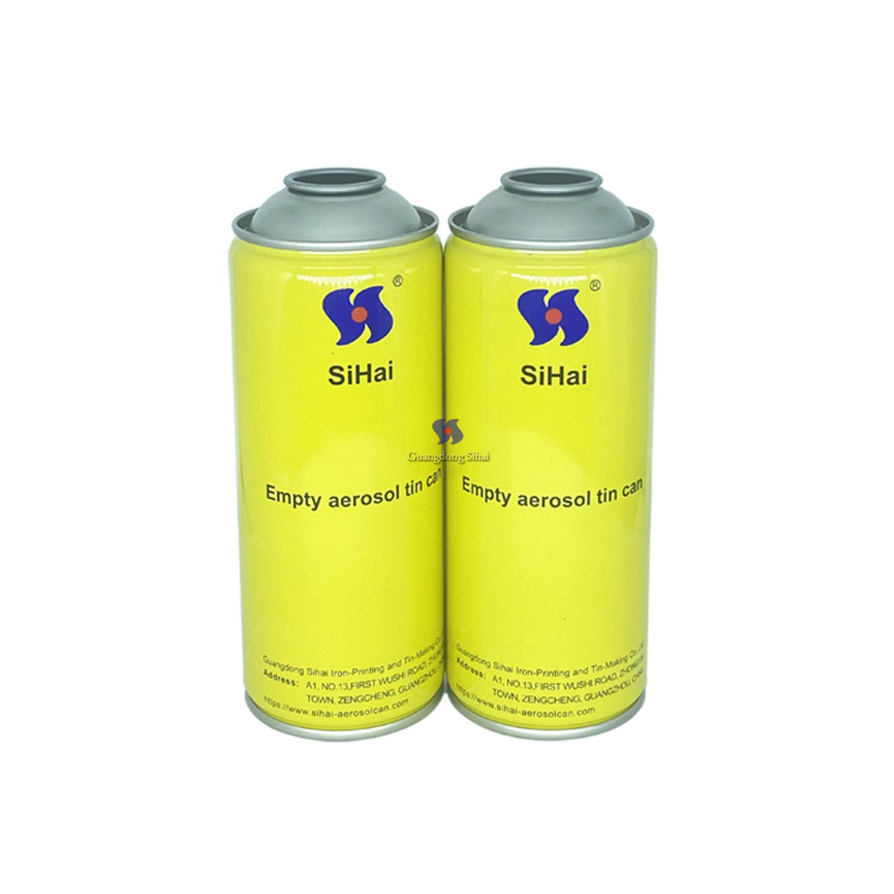 Empty Aerosol Snow Spray Tin Can