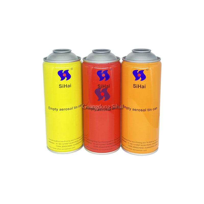Empty aerosol tin cans 