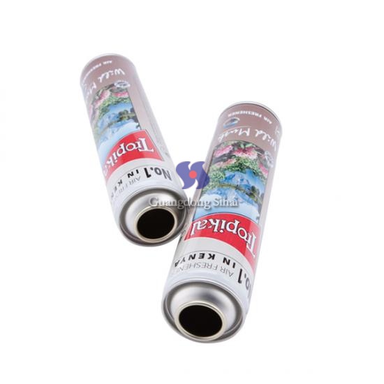 China OEM Customized Size Empty Air Freshener Tin Can in CMYK Printing