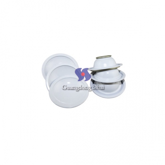 White Coating Tinplate Lids for Necked -in Aerosol Can