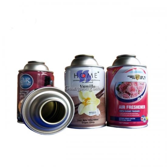China OEM Empty tin cans for air freshener solventbased with inner