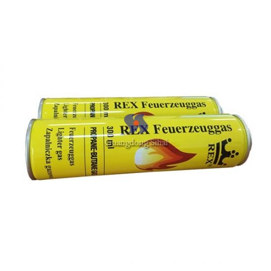 China OEM Empty Aerosol Tin Cans For Butane Gas With Printing 300ml