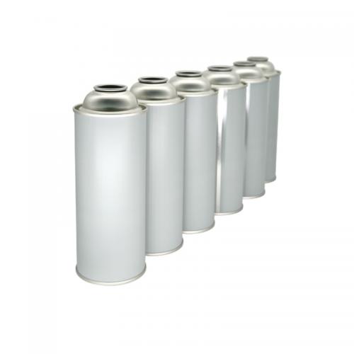 China OEM Refillable Empty Tinplate Cans 65mm Can 159mm Butane Gas 220g Aerosol Tin Can Manufacturer