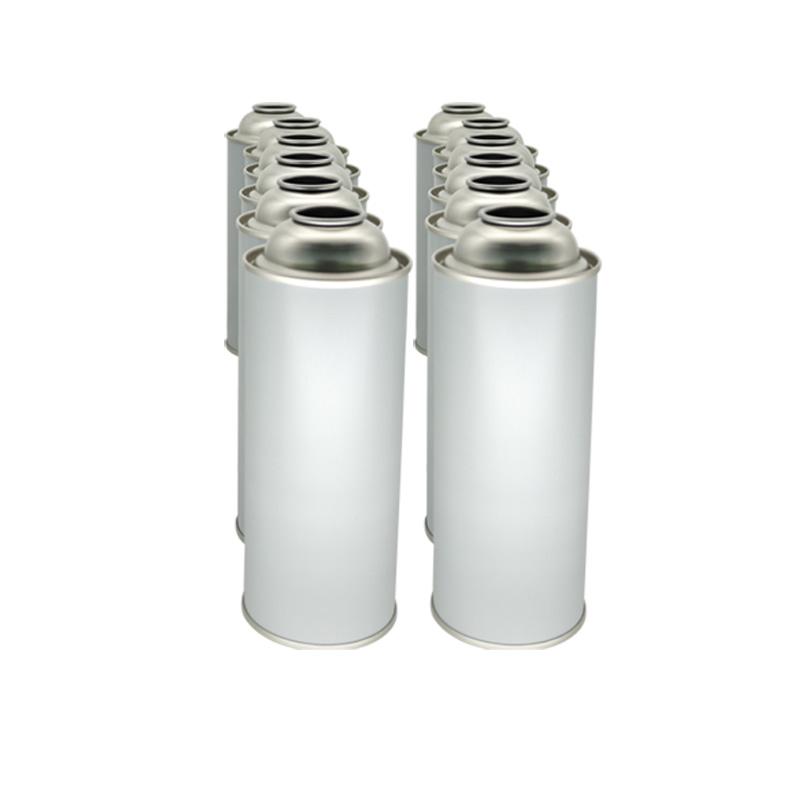 Refillable Empty Tinplate Cans 65mm Can 159mm Butane Gas 220g Aerosol Tin Can
