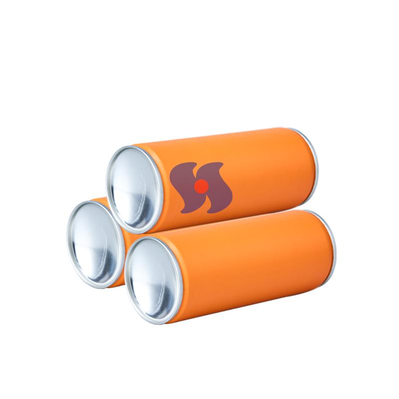 Diameter 52*140mm Empty Aerosol Tin Cans Golden Lacquered Inside Aerosol Spray Cans