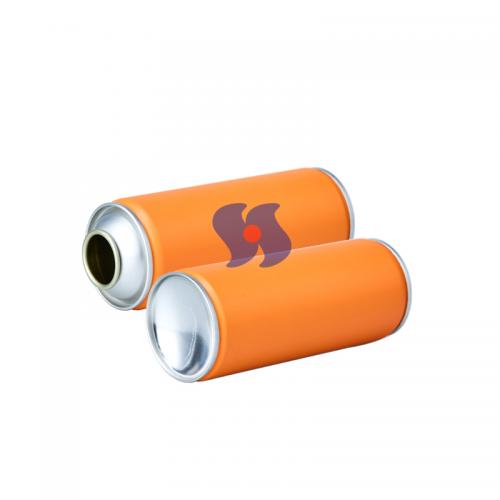 China OEM Diameter 52*140mm Empty Aerosol Tin Cans Golden Lacquered Inside Aerosol Spray Cans Manufacturer