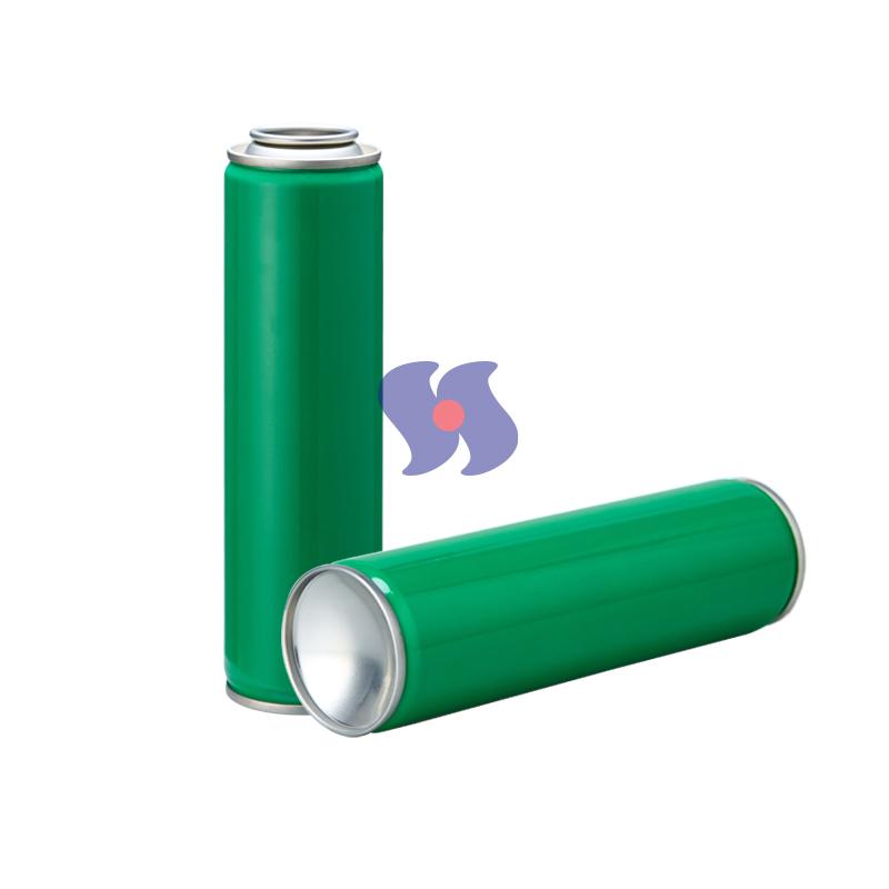 Diameter 45mm Various Size CMYK Printing Empty Aerosol Tin Can with Inner Golden Lacquer