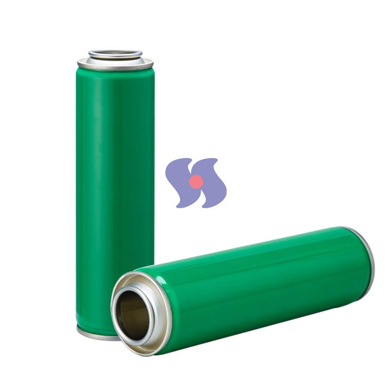 Diameter 45mm Various Size CMYK Printing Empty Aerosol Tin Can with Inner Golden Lacquer