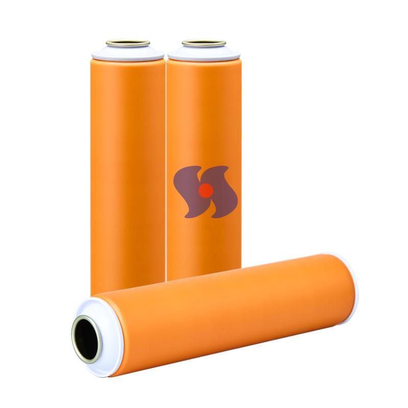 52x210mm Hair Spray Empty Aerosol Spray Metal Tin Can with White Coating Cone and Dome