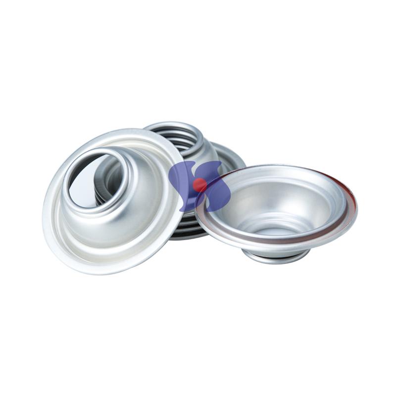Dia 65mm Aerosol Can Top and Bottom Aerosol Can Cone and Dome Tinplate Aerosol Can Components