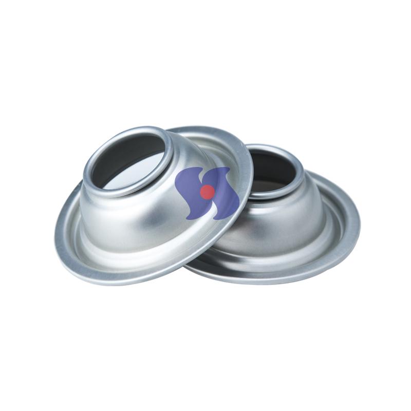 Dia 65mm Aerosol Can Top and Bottom Aerosol Can Cone and Dome Tinplate Aerosol Can Components