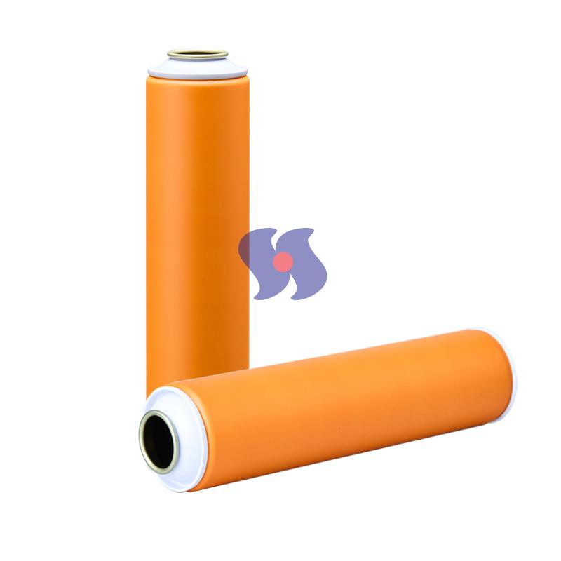 52x210mm Hair Spray Empty Aerosol Spray Metal Tin Can with White Coating Cone and Dome