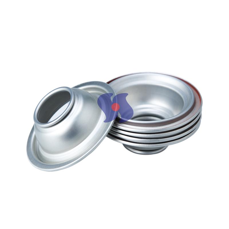 Dia 65mm Aerosol Can Top and Bottom Aerosol Can Cone and Dome Tinplate Aerosol Can Components