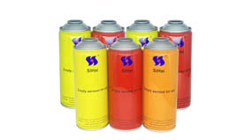 Application of empty aerosol tin cans 